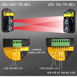 Đầu dò Beam GS-B167 2 tia hồng ngoại 100m