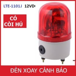 Đèn xoay cảnh báo và cứu hộ LTE-1101J có còi, điện 12VDC