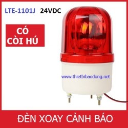 Đèn xoay cảnh báo và cứu hộ LTE-1101J có còi, điện 24VDC