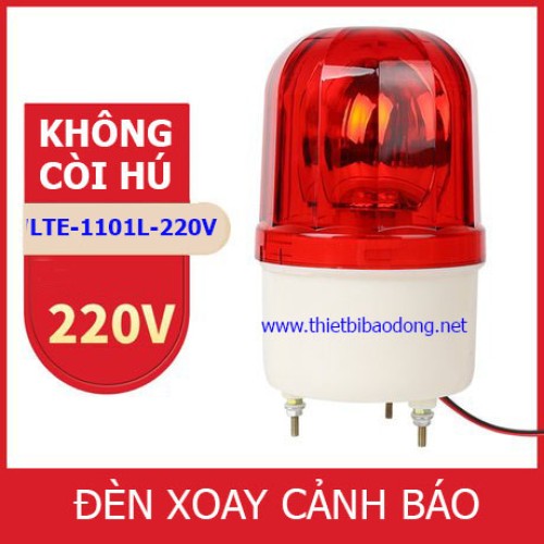 Đèn xoay cảnh báo 220v có còi hú TR-C2003 cảnh báo chống trộm