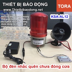 Bộ đèn cảnh báo nhắc quên chưa đóng cửa KS-AL12 (chuẩn công nghiệp)